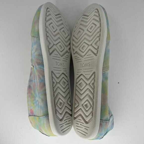 Toms Womens 10015256 Multicolor Alpargata Tie Dye Size W10 Slip-On Flats - Picture 8 of 10